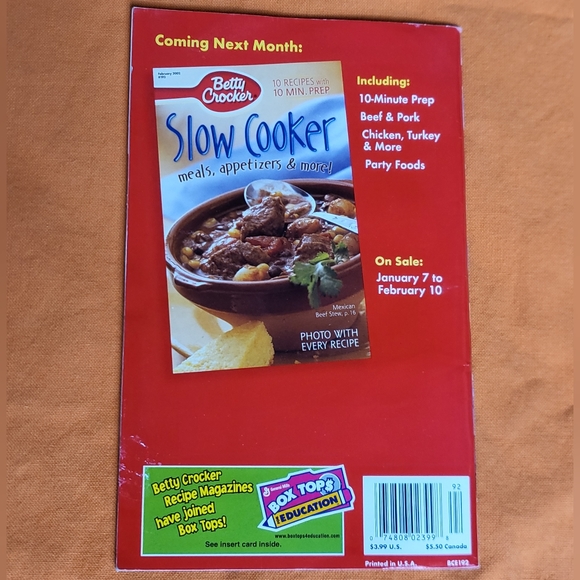 Betty Crocker's Simple Winter Meals cookbook paperback vintage GUC - Picture 2 of 3
